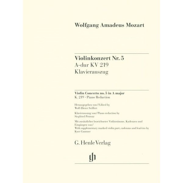 Henle Verlag Mozart Violinkonzert Nr. 5