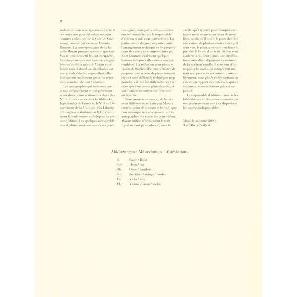 Henle Verlag Mozart Violinkonzert Nr. 5