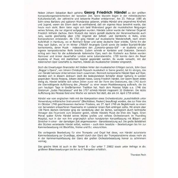 Köbl Edition Händel Feuerwerksmusik