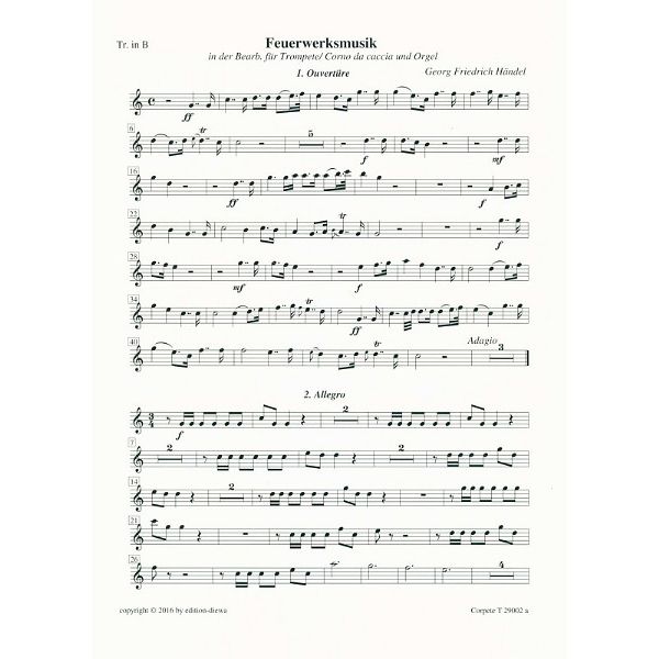 Köbl Edition Händel Feuerwerksmusik