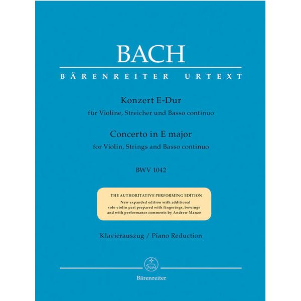 Bärenreiter Bach Violinkonzert E-Dur