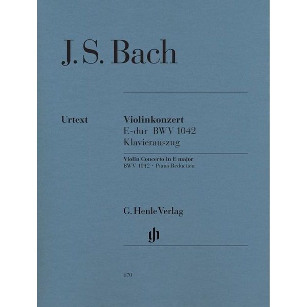 Henle Verlag Bach Violinkonzert E-Dur