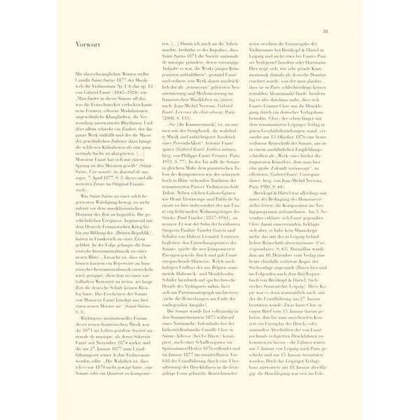 Henle Verlag Fauré Violinsonate Nr. 1 A-dur