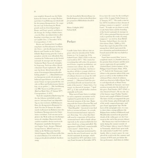 Henle Verlag Fauré Violinsonate Nr. 1 A-dur