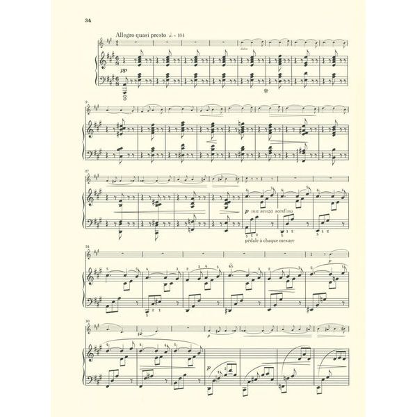 Henle Verlag Fauré Violinsonate Nr. 1 A-dur