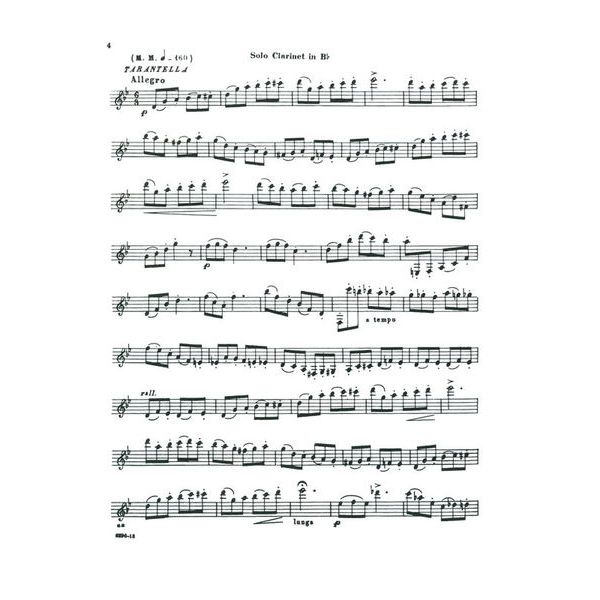 Carl Fischer Cavallini Adagio E Tarantella