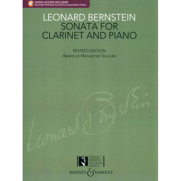 Boosey & Hawkes Bernstein Sonata For Clarinet