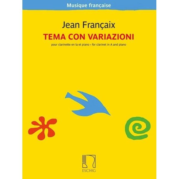 Editions Durand Françaix Tema con variazioni
