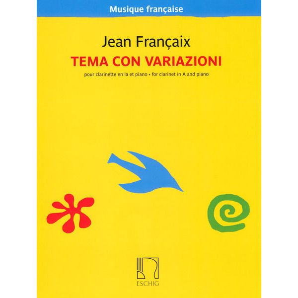 Editions Durand Françaix Tema con variazioni