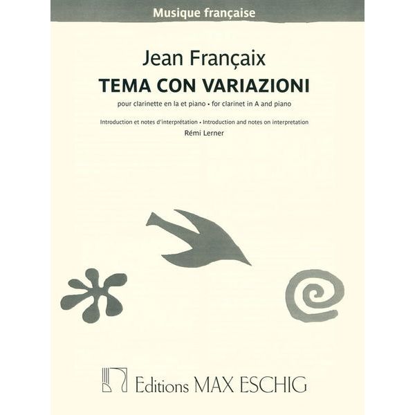 Editions Durand Françaix Tema con variazioni
