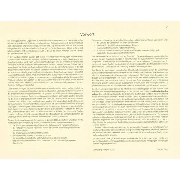 Breitkopf & Härtel Buxtehude Orgelwerke Choral 1