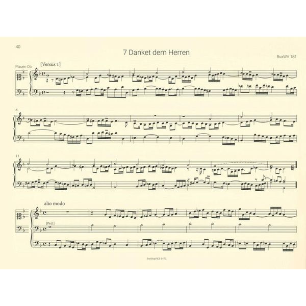 Breitkopf & Härtel Buxtehude Orgelwerke Choral 1