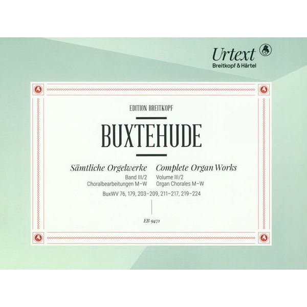 Breitkopf & Härtel Buxtehude Orgelwerke Choral 2