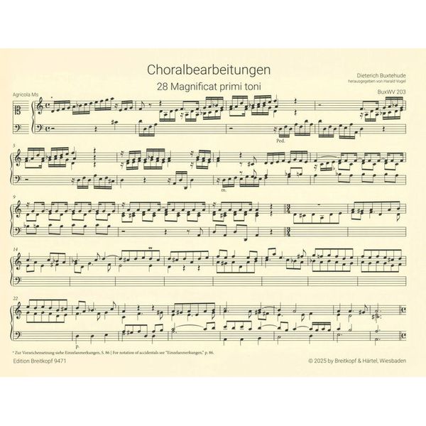 Breitkopf & Härtel Buxtehude Orgelwerke Choral 2