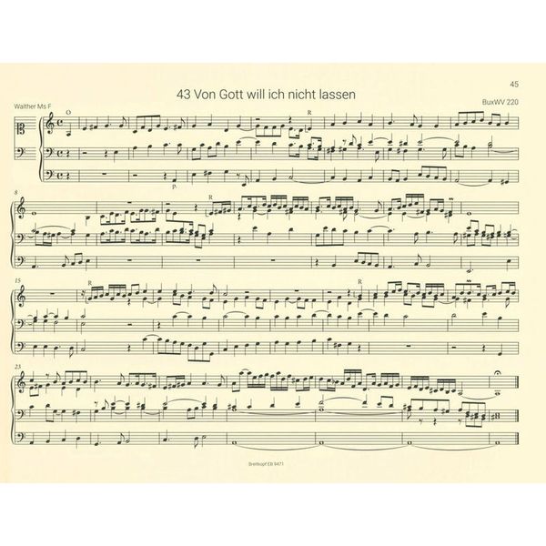 Breitkopf & Härtel Buxtehude Orgelwerke Choral 2