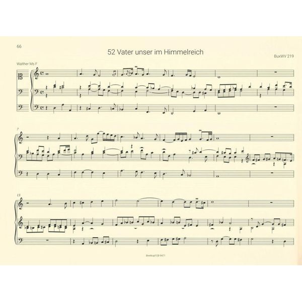 Breitkopf & Härtel Buxtehude Orgelwerke Choral 2