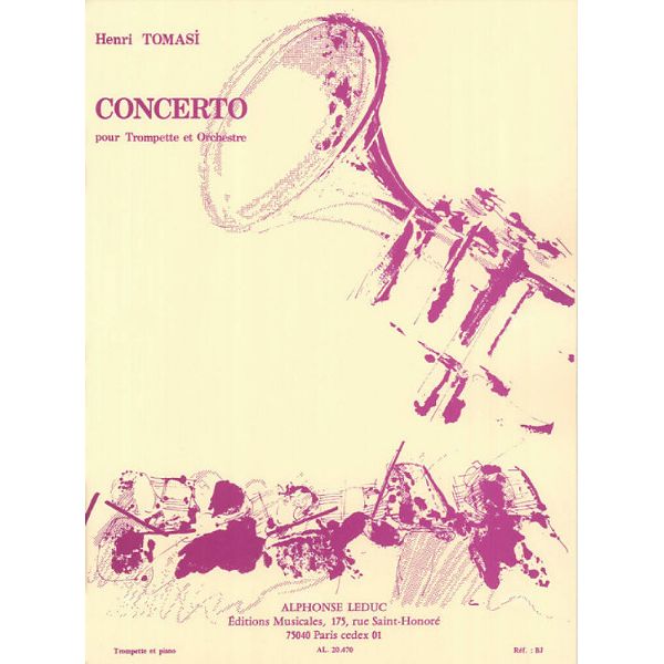Alphonse Leduc Tomasi Concerto pour trompette