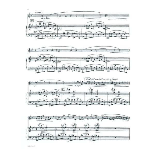 Alphonse Leduc Tomasi Concerto pour trompette