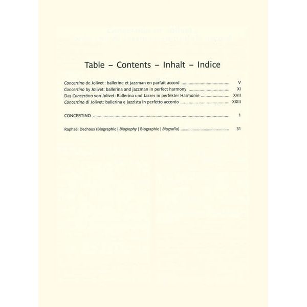 Editions Durand Jolivet Concertino