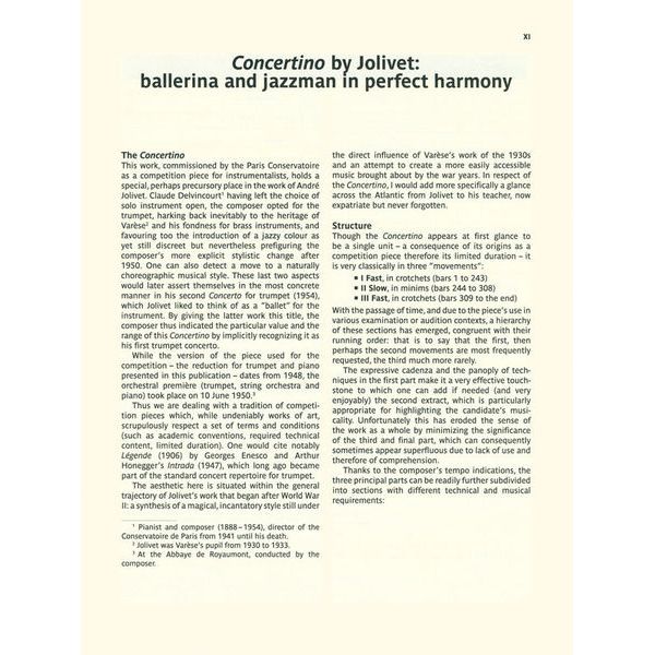 Editions Durand Jolivet Concertino