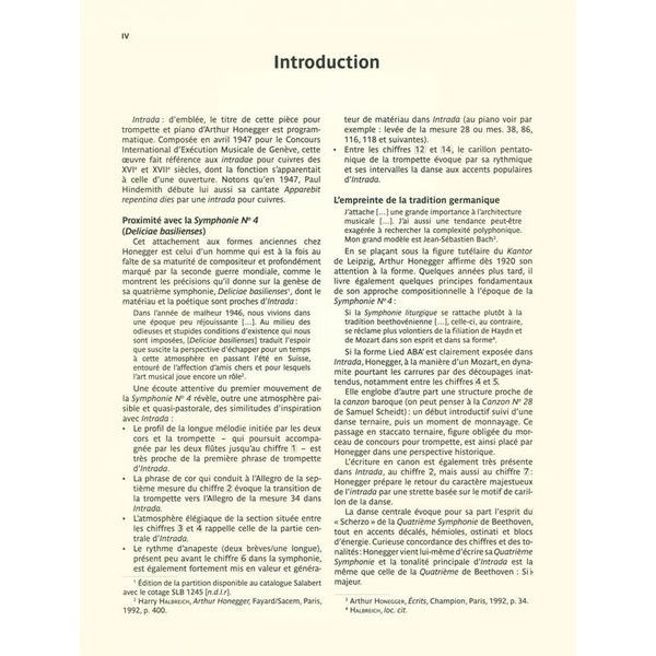 Editions Salabert Honegger Intrada