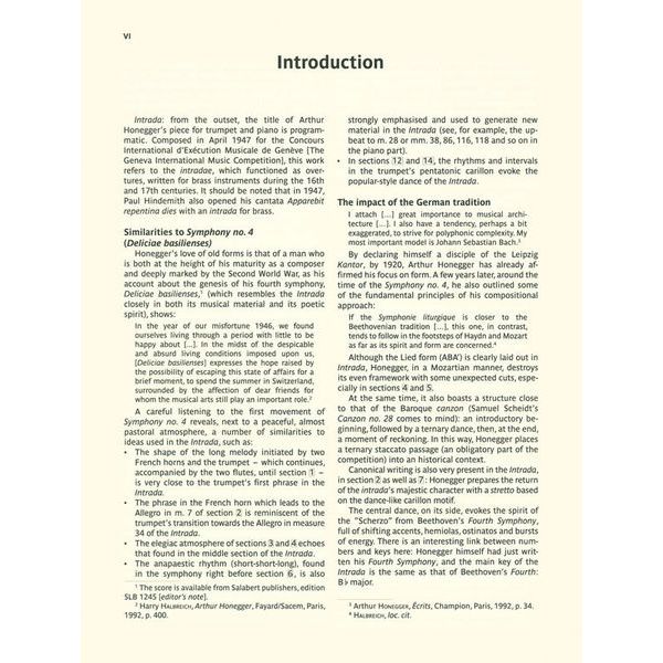 Editions Salabert Honegger Intrada