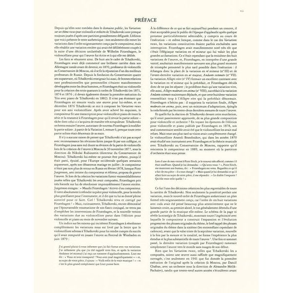 Edition Peters Tschaikowsky Variationen