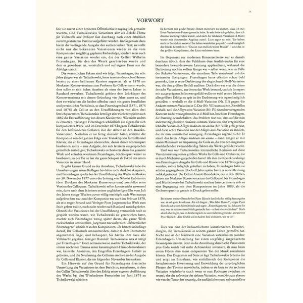 Edition Peters Tschaikowsky Variationen