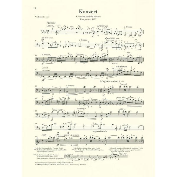 Henle Verlag Lalo Violoncellokonzert d-moll