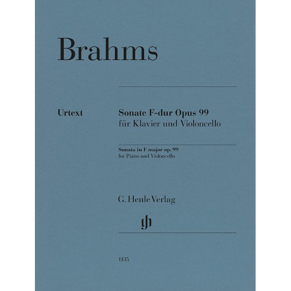 Henle Verlag Brahms Cellosonate F-Dur