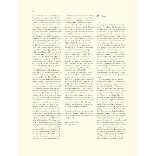 Henle Verlag Brahms Cellosonate F-Dur