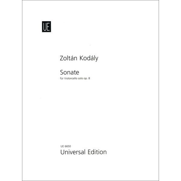 Universal Edition Kodály Sonate op. 8