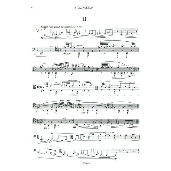 Universal Edition Kodály Sonate op. 8