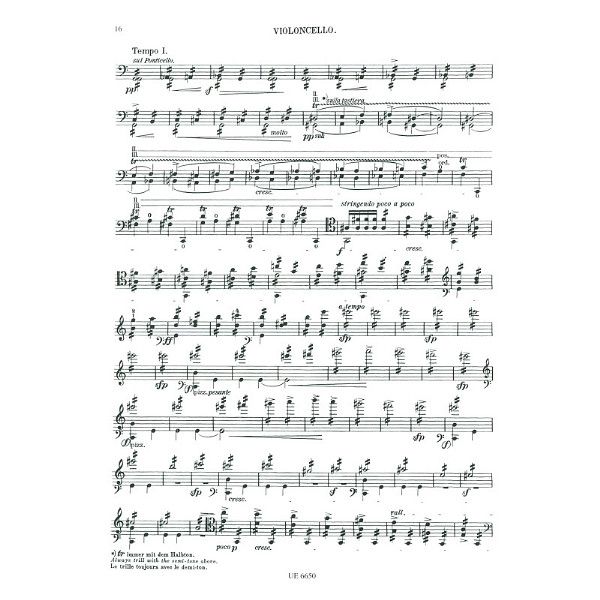 Universal Edition Kodály Sonate op. 8