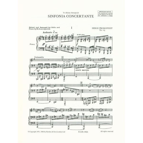 Boosey & Hawkes Prokofjew Sinfonisches Konzert