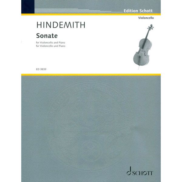 Schott Hindemith Sonate Cello