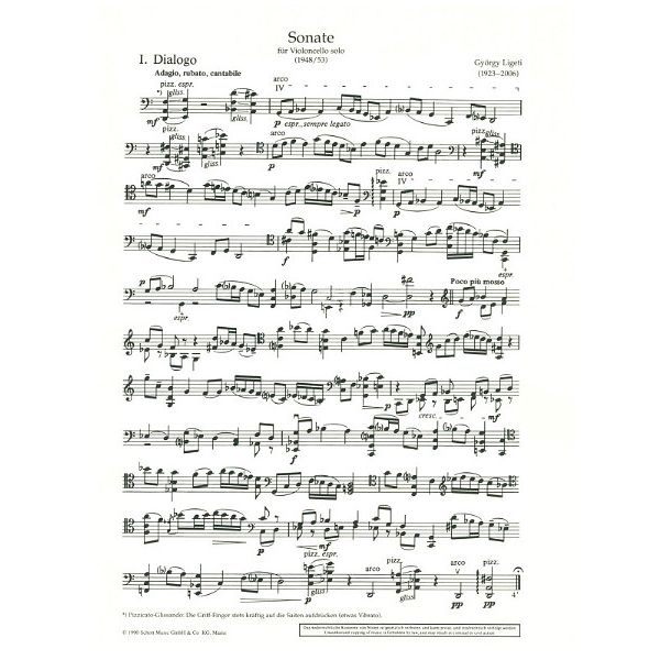 Schott Ligeti Sonate