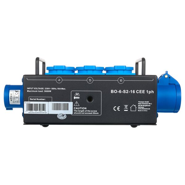 Botex Power box BO-6-S2-16 CEE 1ph