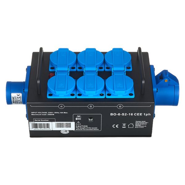 Botex Power box BO-6-S2-16 CEE 1ph