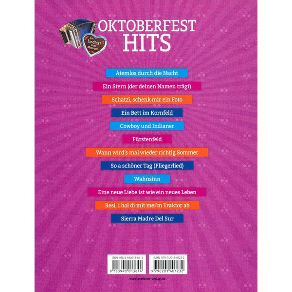 Musikverlag Preissler Oktoberfest-Hits