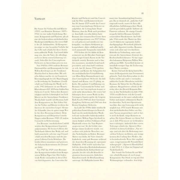 Henle Verlag Bosmans Violoncellosonate