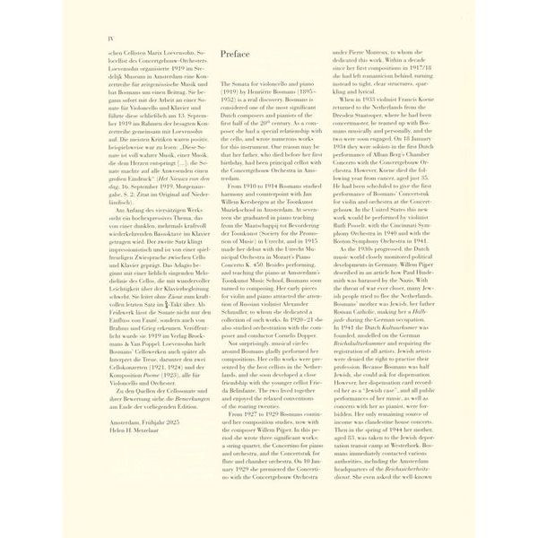 Henle Verlag Bosmans Violoncellosonate