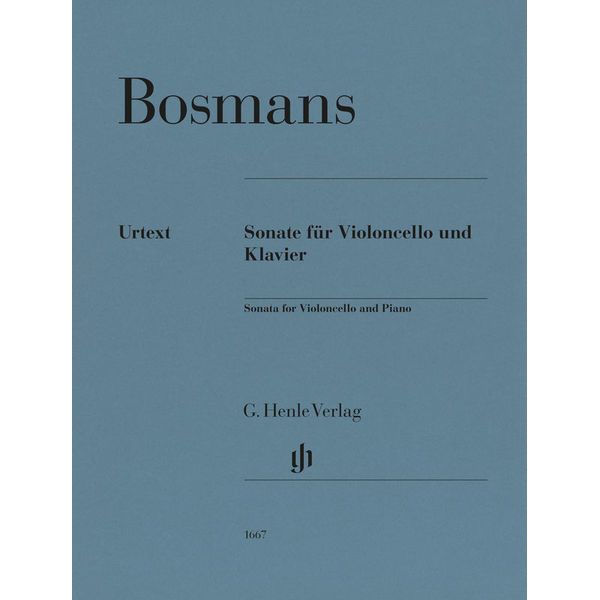 Henle Verlag Bosmans Violoncellosonate