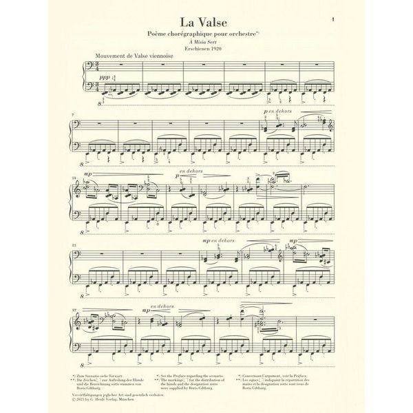 Henle Verlag Ravel La Valse