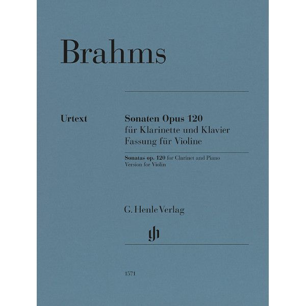 Henle Verlag Brahms Sonaten op.120 Violine