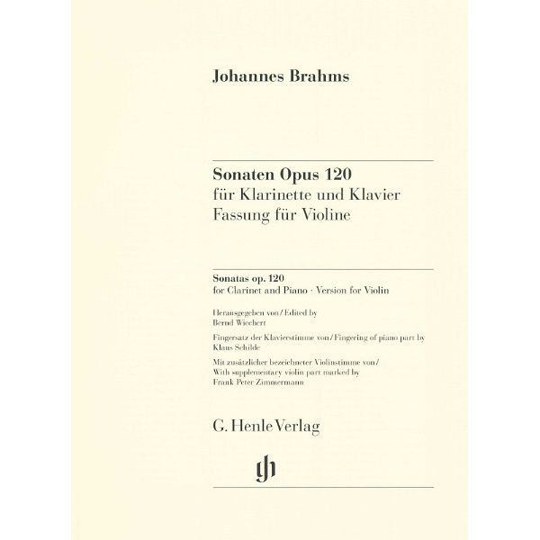 Henle Verlag Brahms Sonaten op.120 Violine