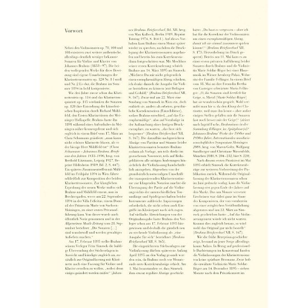 Henle Verlag Brahms Sonaten op.120 Violine