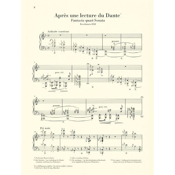 Henle Verlag Liszt Après une Lecture