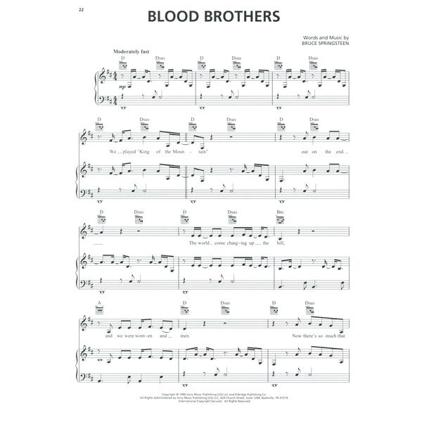Hal Leonard Bruce Springsteen Sheet Music