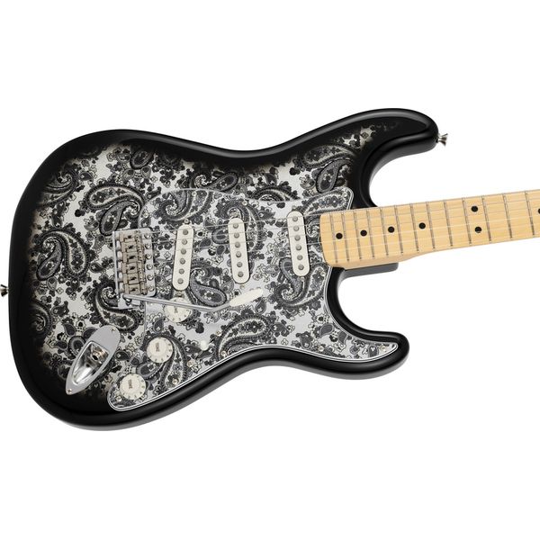 Fender MIJ Strat MN Black Paisley